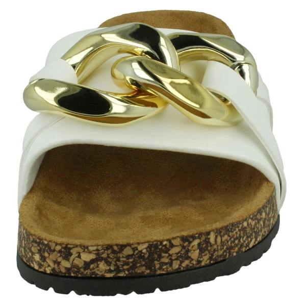 Spot On Ladies Spot On Chain Design Mules F00393