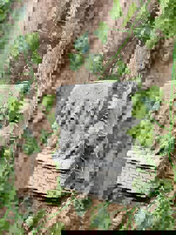 Stone cast Three Wise cat Wall Plaque