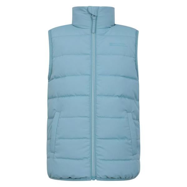 Mountain Warehouse Childrens/Kids Rocko Water Resistant Padded Gilet - Light Blue - 