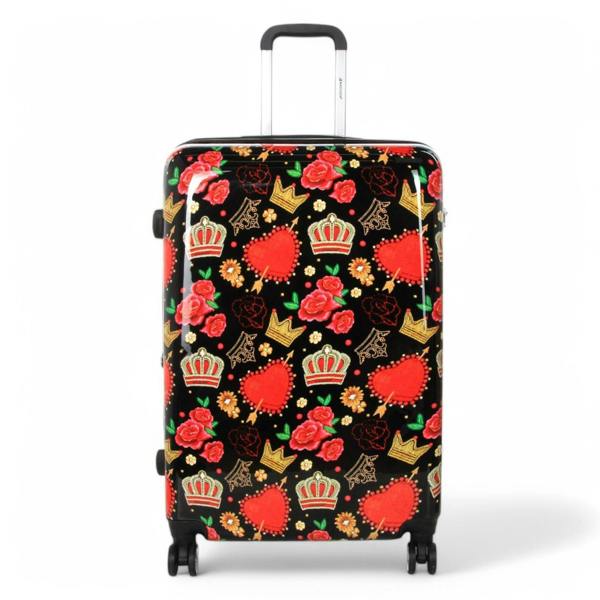 Snowball Strong Expandable Hard Shell Dual 4 Wheel Suitcase Set Print Luggage Cabin Travel Bag