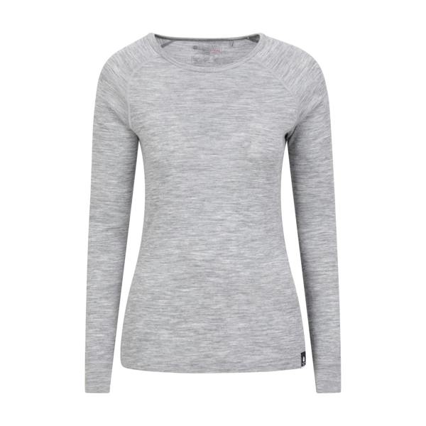 Mountain Warehouse Womens/Ladies Merino II Thermal Top - Light Grey - 