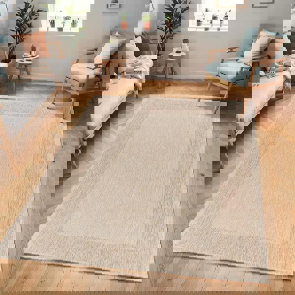 Livabliss Tuareg-Cottage Beige Ivory In- & Outdoor Jute-Look Rug