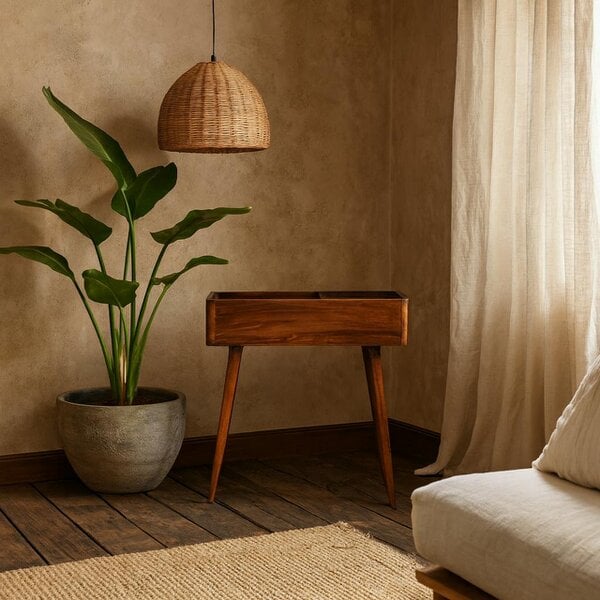 Wyld Haus Montepulciano Open Top Chestnut Mango Wood Console