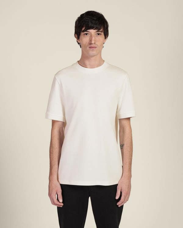 Larsson & Co Heavy T-Shirt With Ribbed Details