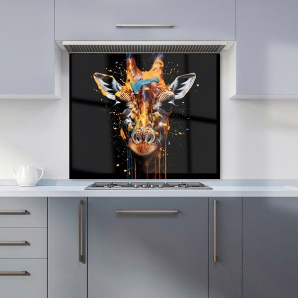 Warren Reed - Designer Giraffe Face Splashart Kitchen Splashback