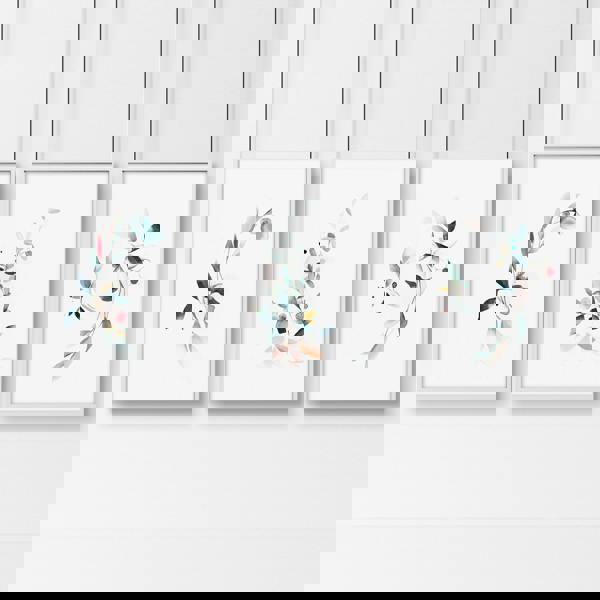 Bathroom wall decor UK | Set of 3 Botanical art prints