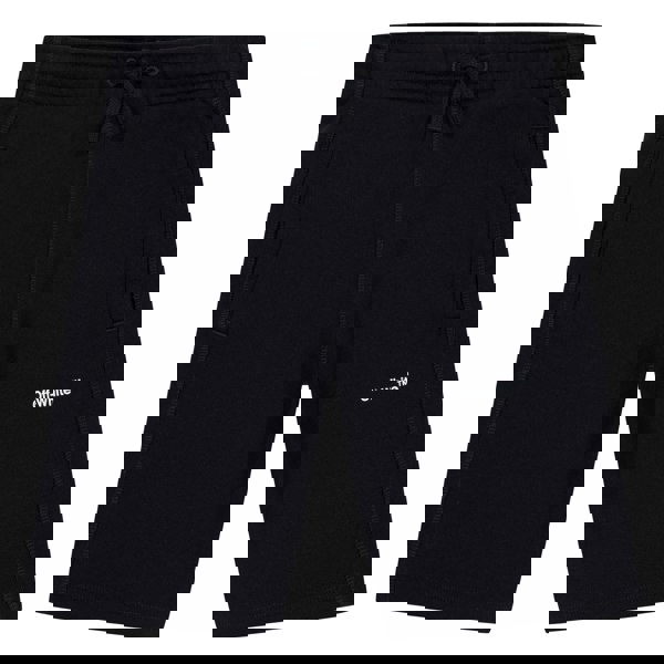Off White Childrens/Kids Helvetica Sweat Shorts - Black/White
