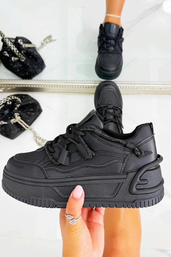 Love Lemonade Crystal Spark Trainers Black