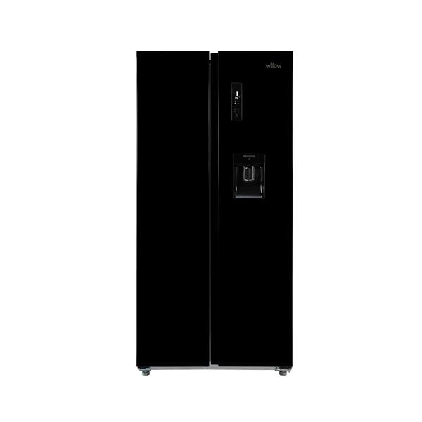 Willow 430L American Style Fridge Freezer WSBS84DB - Black