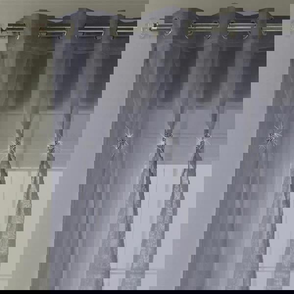 Luxury Living Linen Look Voile Ring Top Curtain Pair