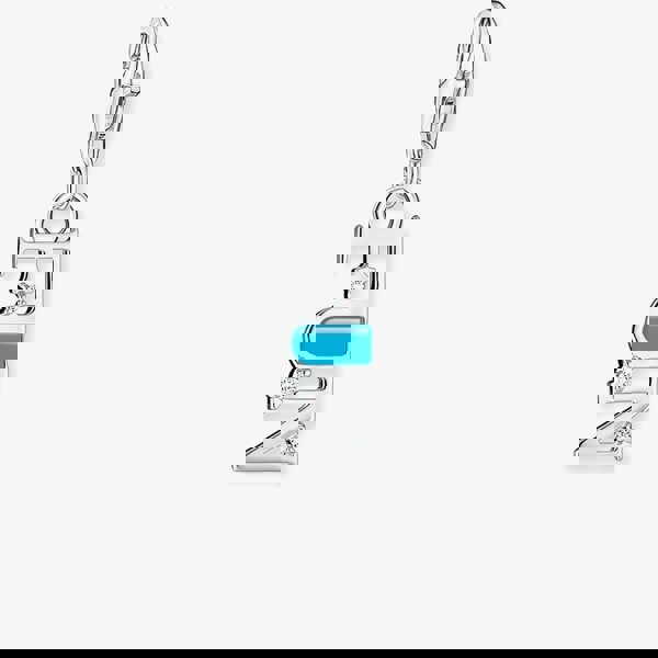 THOMAS SABO Silver Turquoise Cold Enamel FUN Charm 2009-041-17