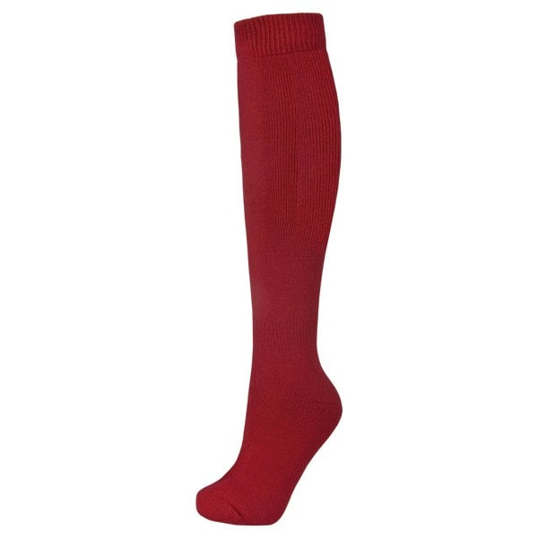 Trespass Adults Unisex Tech Luxury Merino Wool Blend Ski Tube Socks - Red