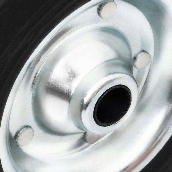 Berkfield Wheel for Jockey Wheel �_�”�_20x5 cm Solid Rubber and Steel
