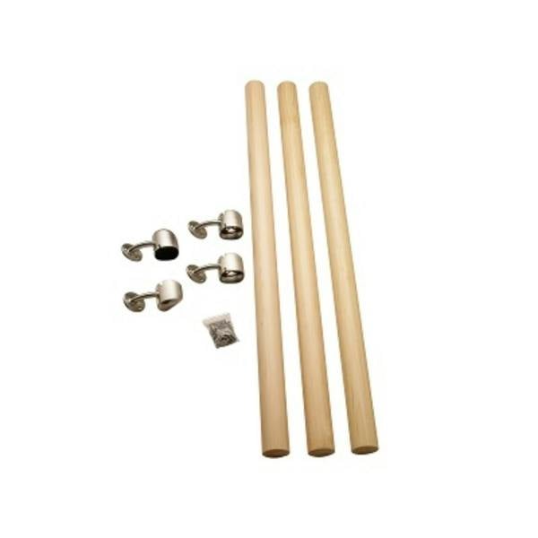 Cheshire Mouldings Rail in a Box (Pine / Oak) & (Nickel / Chrome) Complete Set (L) 3.6m