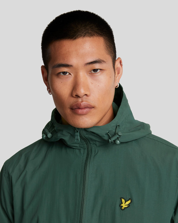 Lyle & Scott Zip Through Hooded Jacket - Argyle Teal