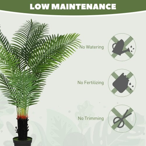 Wyld Haus Nomovi Artificial Areca Palm With Full Canopy Leaf Design In Pot 150cm Green