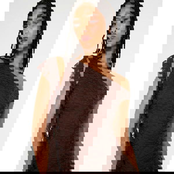 Pink Vanilla Lace Ruffle Dress