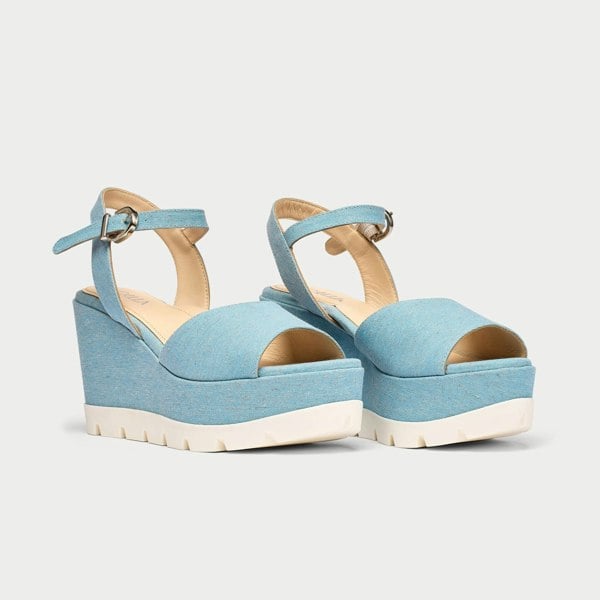 Calla Rosa Shoes - Denim Canvas