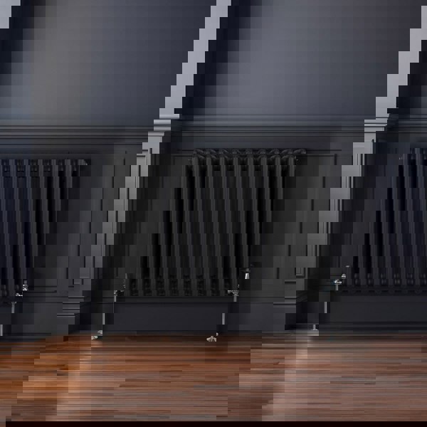 Monstershop Traditional 3 Column Radiator - 600 x 832mm - Black