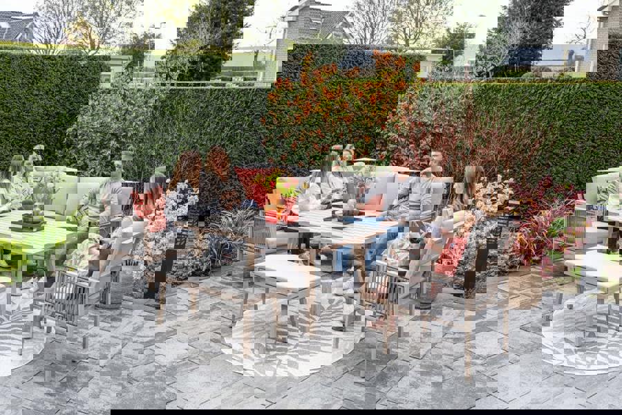 Garden Impressions Decala Light Oak Effect - Lounge Dining Corner Suite