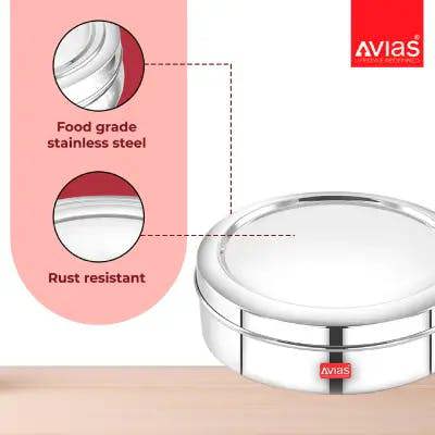 Avias SS Utensils - Avias Spice Box Elegant SS (Medium)
