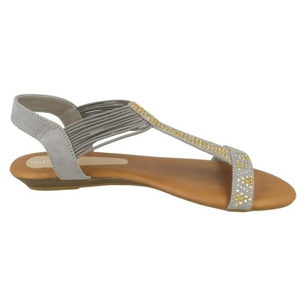 Spot On Ladies Spot On Flat Sandals