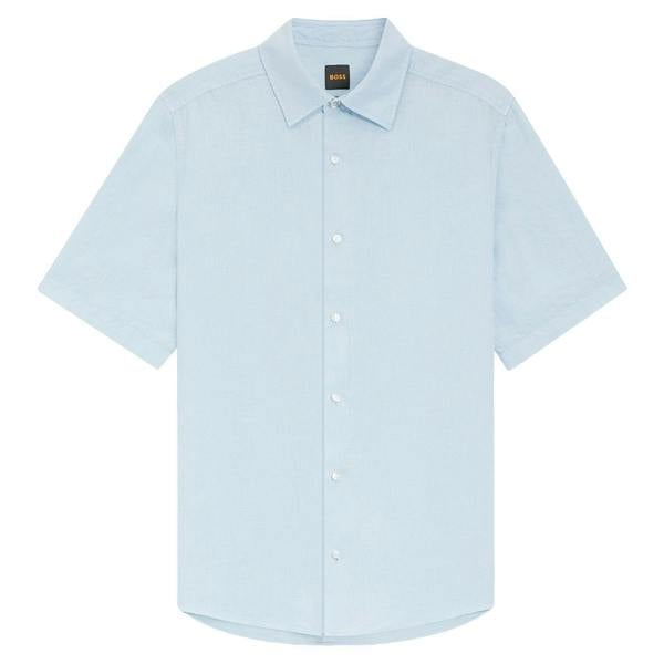 Boss Rash 2 Linen Short Sleeve Shirt