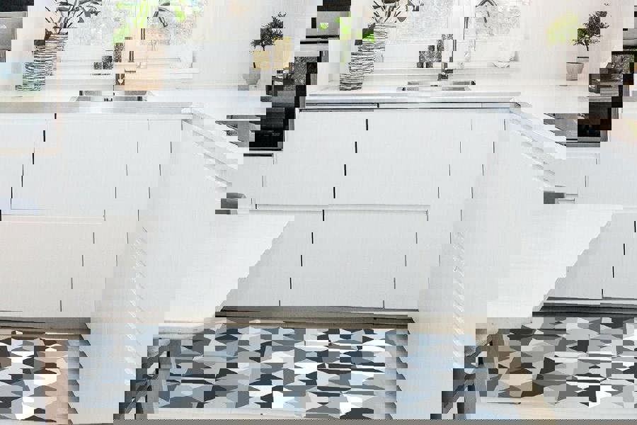 WFM6132 - Abstract Geometric Pattern Ash Color Palette Rug Mat 120cm x 60 cm