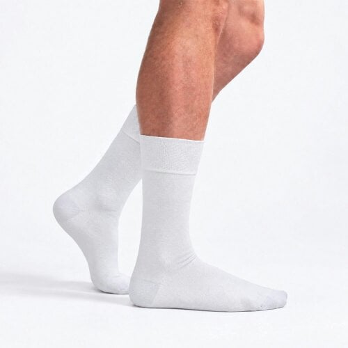 Dr.Socks 4 Pack Mens Bamboo Diabetic Socks Soft Breathable Non Binding Socks