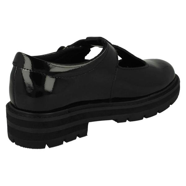 Clarks Girls Clarks Lightweight T-Bar School Shoes Prague Brill