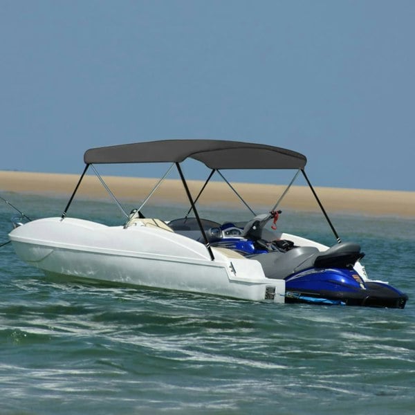 Berkfield 2 Bow Bimini Top Anthracite 180x130x110 cm