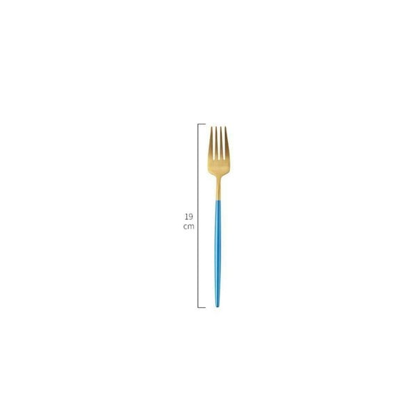 8 Piece Cutlery Set, Blue-Weilai Concept-Weilai Concept