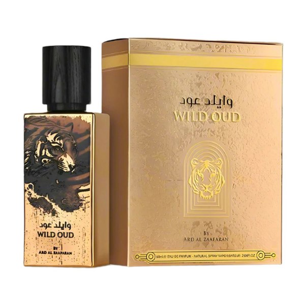 Wild Oud 60ml Eau de Parfum Ard Al Zafaraan bottle and box