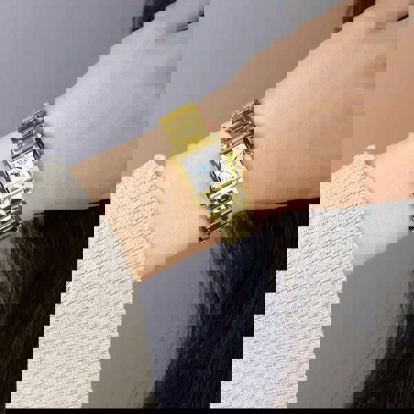 Sekonda Ladies Montreal Gold Rectangle Watch 40702