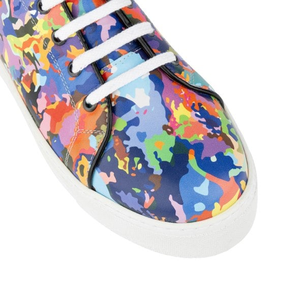 Embassy London Camila - Summer Colours - Women's white sole trainers in eye catching soft leather