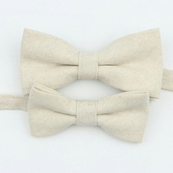 Mr Townsend Suits Mr and Master Linen Bow Tie Sets