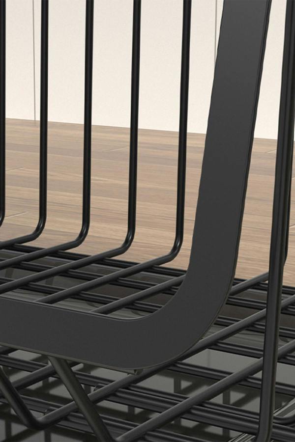 Living and Home 4-tier Detachable Rolling Metal Wire Basket Trolley Rack Stackable Fruit Vegetable Storage Holder Kitchen