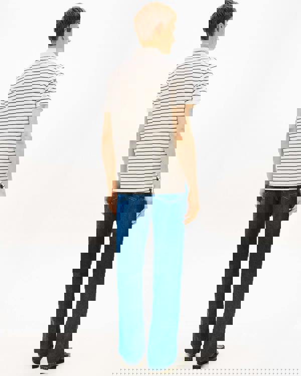 Tommy Hilfiger 1985 Regular Fit Mens Polo - Ivory Petal/Black