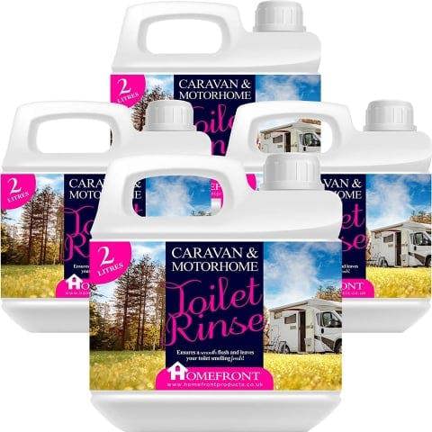 Homefront Caravan and Motorhome Pink Toilet Chemical Rinse Solution Fluid Cleaner Eco-Friendly Formaldehyde Free 8L