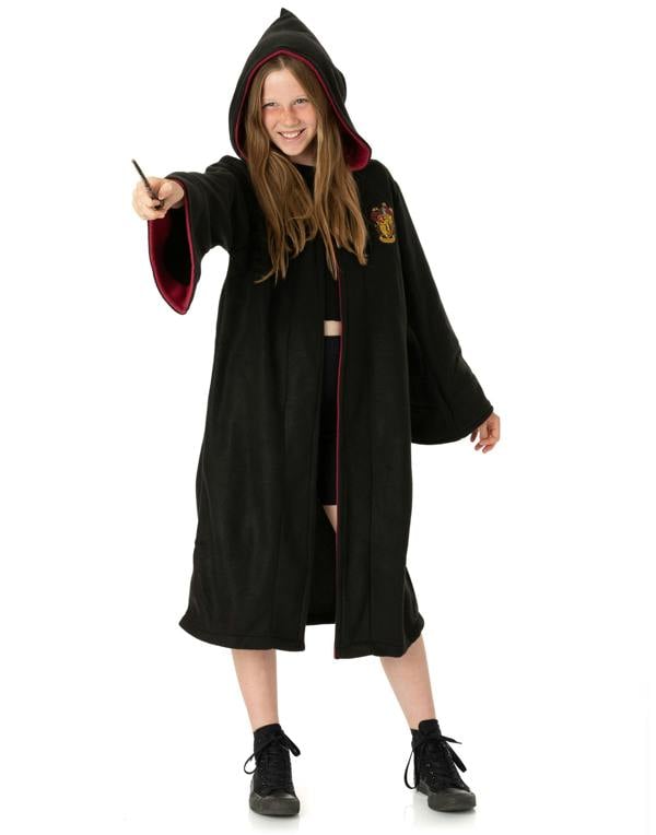 Harry Potter Unisex Kids Black Hogwarts House Crest Gown