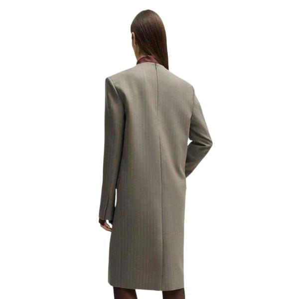 Boss Womens/Ladies Davee Plunge Formal Blazer Dress - Grey - 