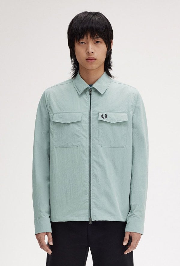 Fred Perry Men's Zip-Through Overshirt