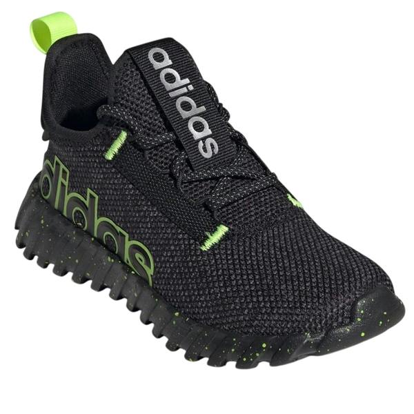 Adidas Childrens/Kids Kaptir 2.0 Logo Trainers - Black/Lemon - 