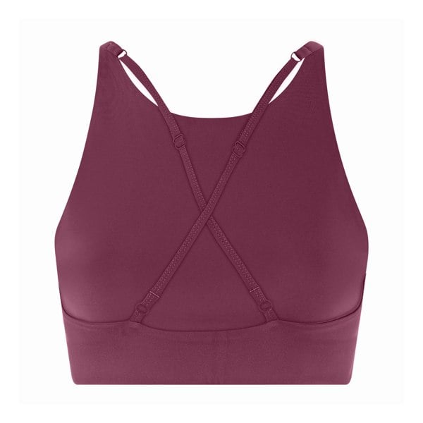 Girlfriend Collective Womens/Ladies Topanga Cross Back Bra - Plum