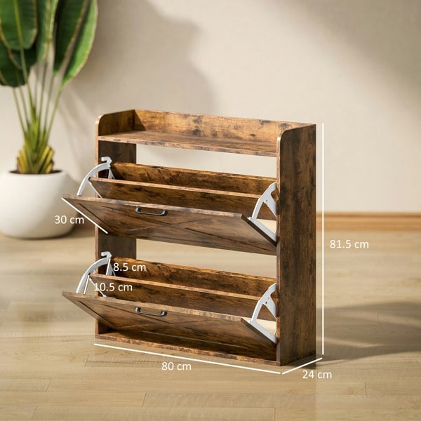 Flip-down Shoe Cabinet