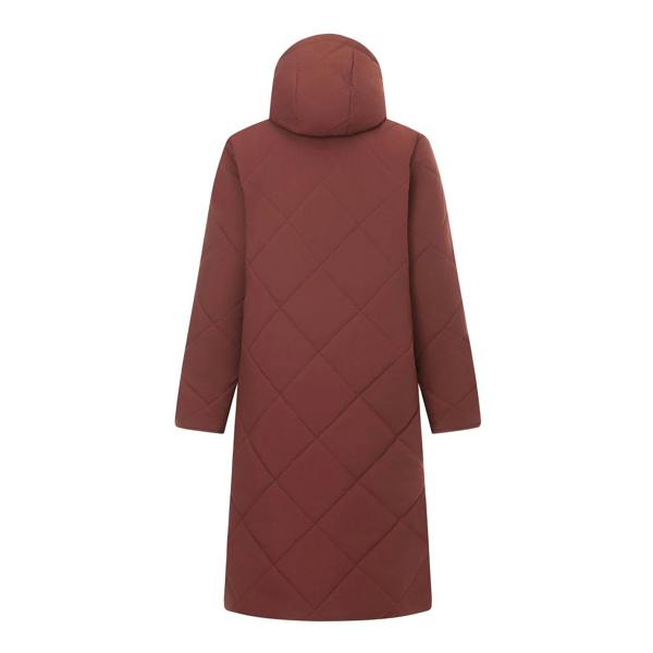Regatta Womens/Ladies Elryse Quilted Long Length Jacket - Dark Cherry/Brick - 