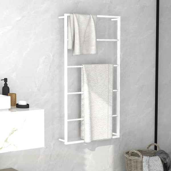 Berkfield Towel Rack White 60x10x116 cm Steel