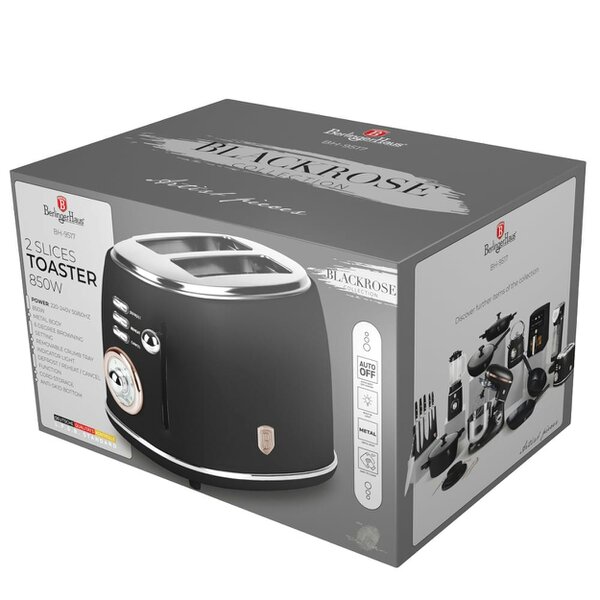 Berlinger Haus BH-9517 Toaster | Black & Rose Gold