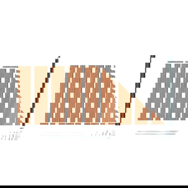 Monstershop Composite Angled Fence Panel - Brown