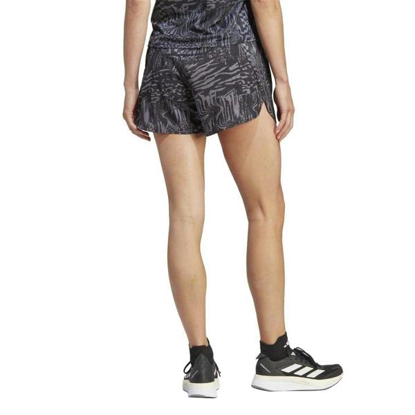 Adidas Womens/Ladies Icons 3 Stripes Running Shorts - Black - 